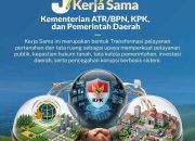 ATR/BPN, KPK, dan Pemda Luncurkan 9 Program Strategis, Perkuat Tata Kelola Pertanahan dan Cegah Korupsi