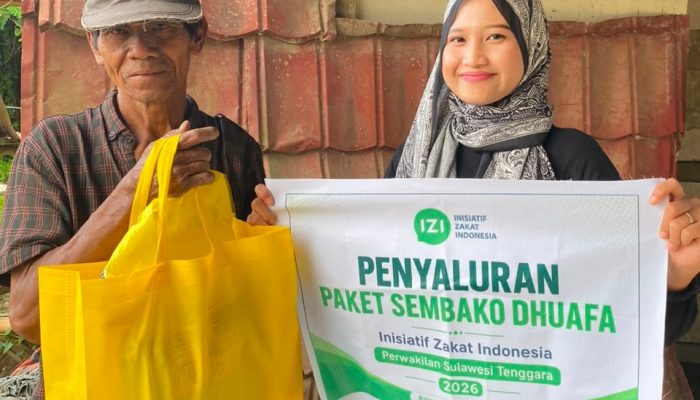 Menebar Semangat Hijrah Lewat Sembako, IZI Sultra Dampingi Dhuafa Sambut Tahun Baru Islam