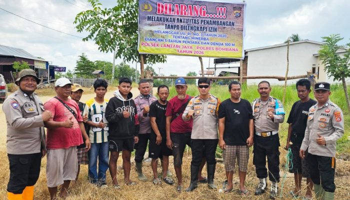 Polres Bombana Bantah Keterlibatan Anggota dalam Pungutan PETI Wumbubangka, Dua Orang Disidik dan 13 Mesin Diamankan