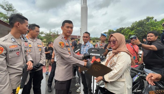 Polda Sultra Kembalikan Puluhan Kendaraan Hasil Curanmor kepada Pemilik, Korban Sambut Haru