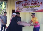 Polres Bombana Bedah Rumah Lansia Sebatang Kara di Lantawonua, Wujud Kepedulian Hari Bhayangkara ke-80