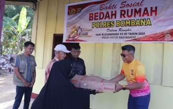Polres Bombana Bedah Rumah Lansia Sebatang Kara di Lantawonua, Wujud Kepedulian Hari Bhayangkara ke-80