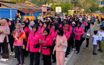 Sambut HUT Bhayangkara ke-80, Polres Bombana Gelar Jalan Santai dan Senam Bersama