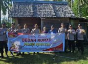Sambut HUT Bhayangkara ke-80, Polsek Kabaena Rampungkan Bedah Rumah Warga Kurang Mampu