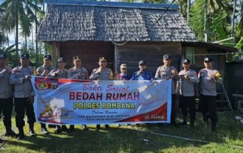 Sambut HUT Bhayangkara ke-80, Polsek Kabaena Rampungkan Bedah Rumah Warga Kurang Mampu