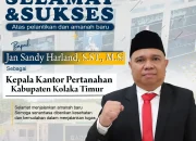 Kantor Pertanahan Bombana Ucapkan Selamat kepada Jan Sandy Harland sebagai Kepala Kantor Pertanahan Kolaka Timur