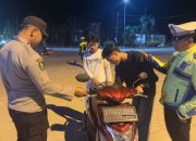 Razia Malam di Bombana, Polisi Periksa Sajam, Narkoba, hingga Knalpot Brong