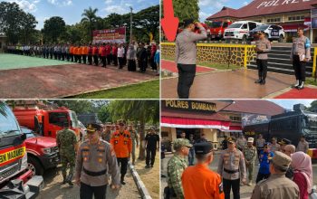 Polres Bombana Gelar Apel Pasukan dan Peralatan, Antisipasi Karhutla di Tengah Ancaman El Nino