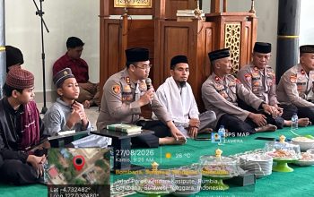 Maulid Nabi di Masjid Miftahul Jannah Polres Bombana, Kapolres Ajak Personel Teladani Akhlak Rasulullah