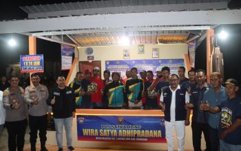 Kapolres Bombana Irwandhy Idrus Dampingi Bupati Kunjungi Pos Satkamling Juara 1 Tingkat Polda Sultra