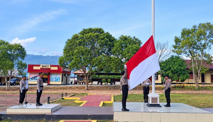 Polres Bombana Gelar Upacara Haornas ke-43, Tekankan Pentingnya Kebugaran Personel