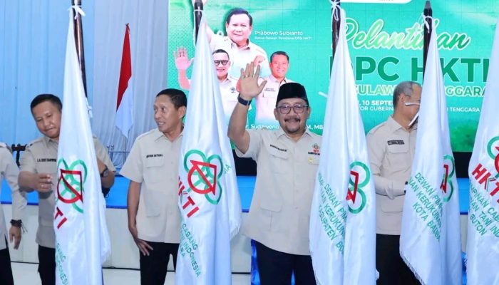 Bupati Bombana Burhanuddin Dilantik Jadi Ketua HKTI, Fokus Perkuat Sektor Pertanian