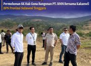 Kakanwil BPN Sultra Turun Periksa Tanah untuk Permohonan HGB PT RMN di Bombana