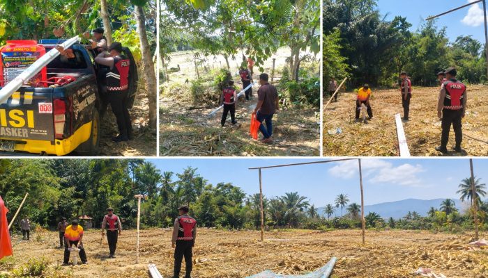 Sat Samapta Polres Bombana Bantu Warga Atasi Kekeringan Dampak El Nin
