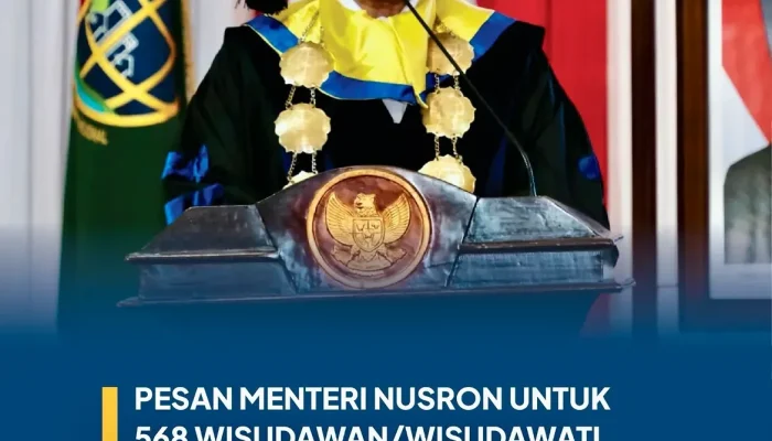 Menteri Nusron Wisuda 568 Taruna Politeknik Agraria STPN, Tekankan Integritas di Bidang Pertanahan