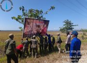 Cegah Karhutla di TN Rawa Aopa, Petugas Gabungan Pasang Baliho dan Bagikan Imbauan kepada Pengendara