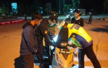 Blue Light Patrol Polres Bombana Sasar Titik Rawan Gangguan Kamtibmas di Rumbia