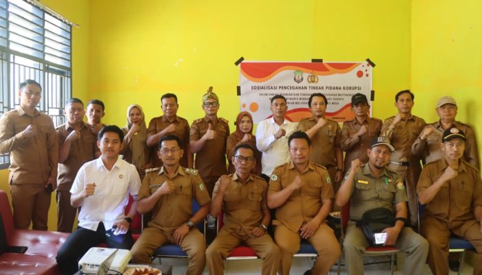 Polres Bombana Sosialisasikan Pencegahan Korupsi kepada Aparatur di Mataoleo