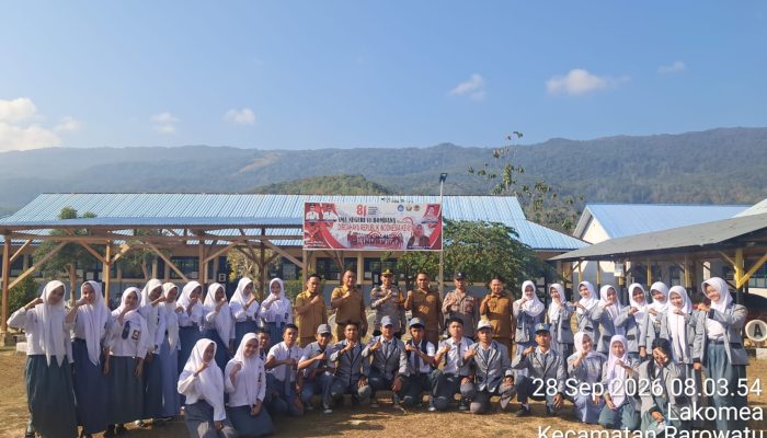 Kapolsek Rarowatu Ingatkan Pelajar SMA 11 Bombana Jauhi Tawuran, Narkoba, dan Perundungan
