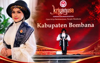 Kenakan Boo Rapa dan Motif Rapa Dara, Ketua Dekranasda Bombana Tampil Gemilang di Panggung Kriyanusa 