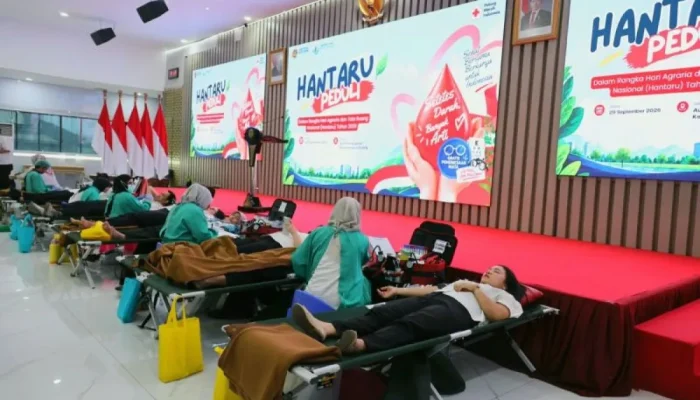 Peringati HANTARU ke-66, Kementerian ATR/BPN Gelar Donor Darah dan Pemeriksaan Mata Gratis