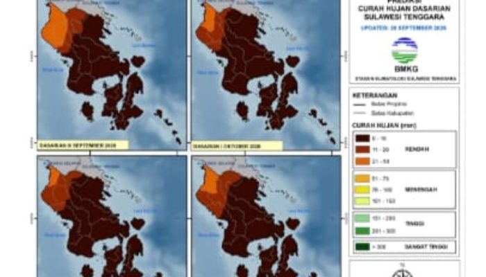 Kemarau Bombana Diprediksi Lebih Panjang, Bagaimana Kondisi Hujan hingga Desember?