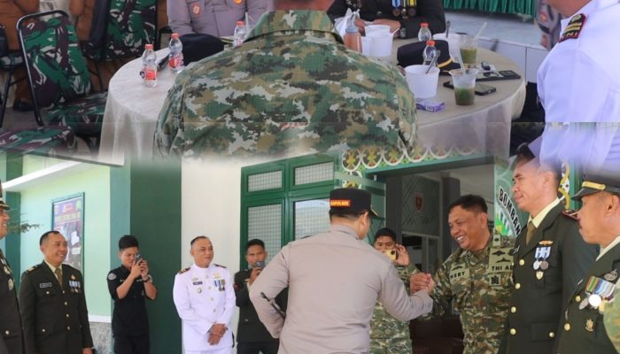 Lewat Tumpeng, Polres Bombana Perkuat Sinergitas TNI-Polri di HUT ke-81 TNI