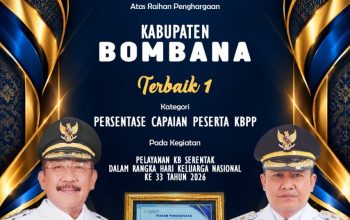 Bombana Raih Tiga Penghargaan Pelayanan KB, Terbaik Pertama untuk KB Pascapersalinan
