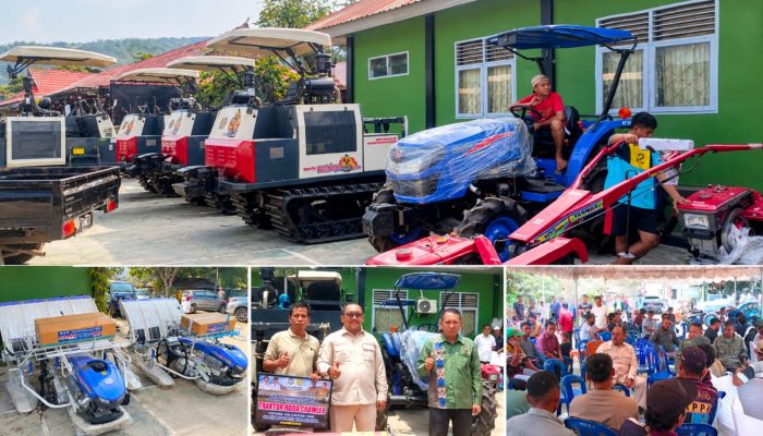 Pemkab Bombana Serahkan 32 Unit Alsintan untuk Petani di Empat Kecamatan, Ini Pesan Tegas Bupati