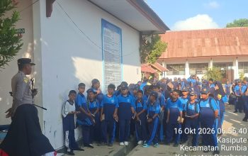 Polsek Rumbia Edukasi Pelajar SMPN 02 Rumbia soal Lalu Lintas dan Bahaya Narkoba