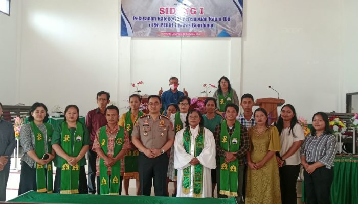 Kapolres Bombana Ajak Jemaat Gereja Maranata Perangi Narkoba, Sosialisasikan Layanan 110