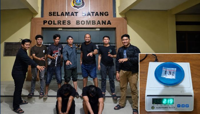 Polisi Tangkap Dua Pria di Bombana, Sabu 2,43 Gram Disita