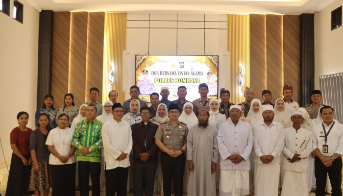 Polres Bombana Gelar Doa Lintas Agama, Perkuat Toleransi dan Persatuan