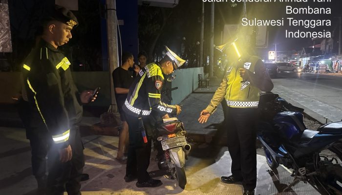 Polres Bombana dan Polsek Poleang Amankan 21 Motor Berknalpot Brong