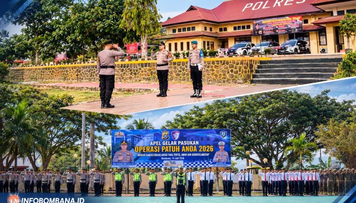 Kapolres Bombana Pimpin Apel Gelar Pasukan Operasi Patuh Anoa 2026