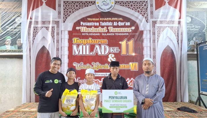 Peringati Hari Santri Nasional, IZI Sultra Salurkan Bantuan Beras untuk Santri di Kendari