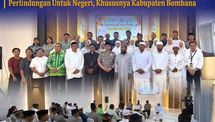 Kepala Kantah Bombana Hadiri Doa Lintas Agama di Polres, Perkuat Toleransi