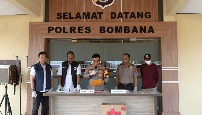Polres Bombana Tangkap Pria 49 Tahun, 72 Paket Sabu Seberat 23,42 Gram Disita