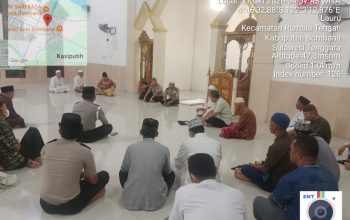Subuh Keliling di Masjid At Taqwa, Wakapolres Bombana Sampaikan Pesan Kamtibmas